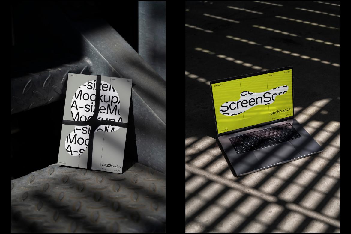 Concrete Shadow Branding Mockups
