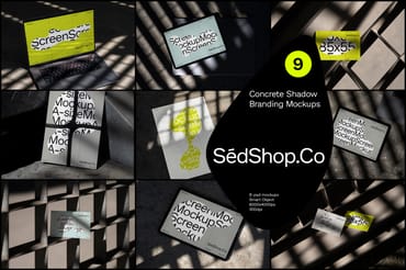 Concrete Shadow Branding Mockups
