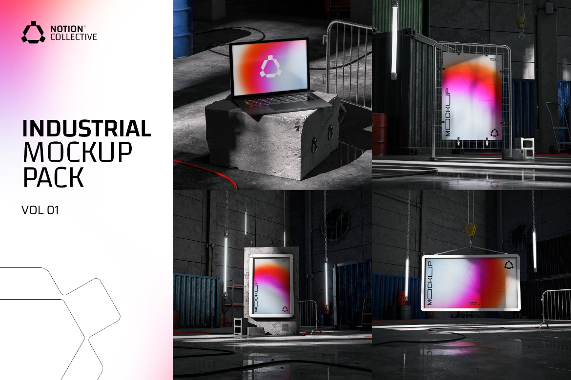 Industrial Mockups vol. 01