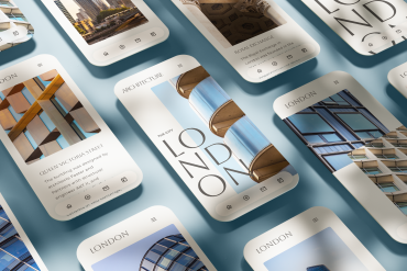 Mobile UI Minimal PSD Mockup