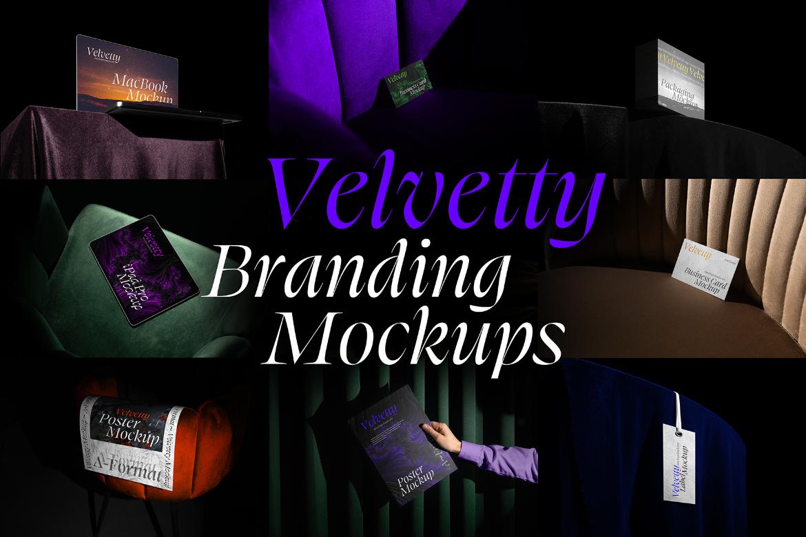 Velvetty Branding Mockups