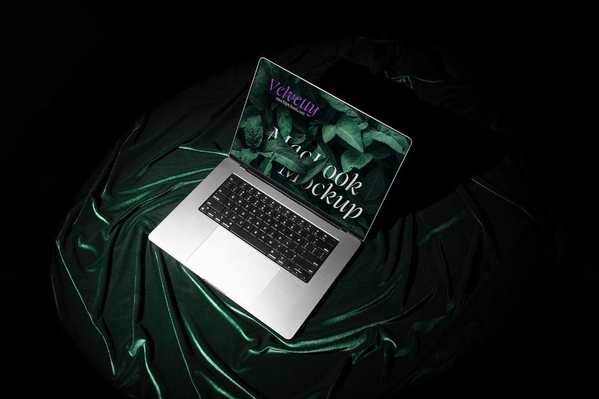 MacBook Pro Mockup Scene 02 / Velvetty Series