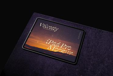 iPad Tablet Mockup Scene 02 / Velvetty Series