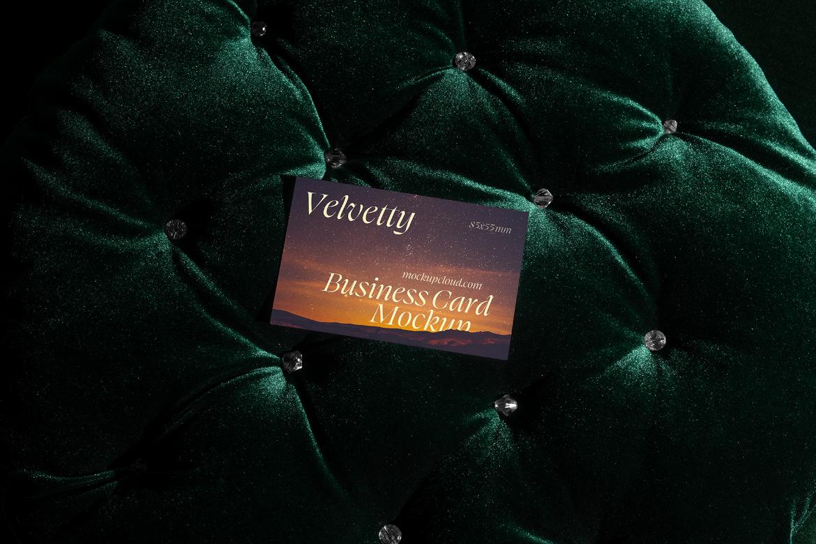 Business Card Mockup Scene 03 / Velvetty Series
