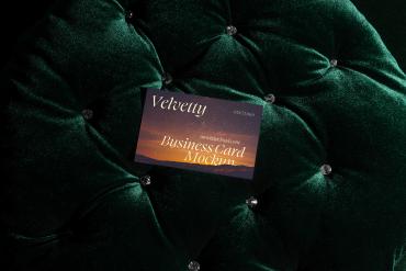 Business Card Mockup Scene 03 / Velvetty Series