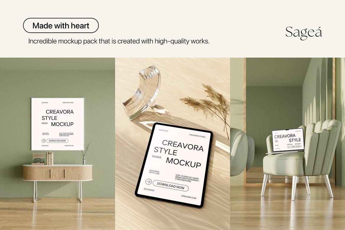  Sagea - Minimal Photo & Mockup