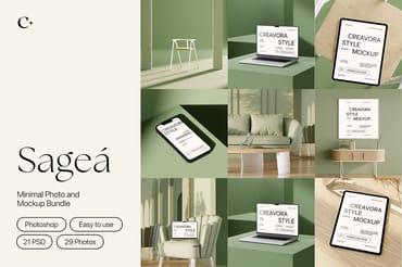  Sagea - Minimal Photo & Mockup
