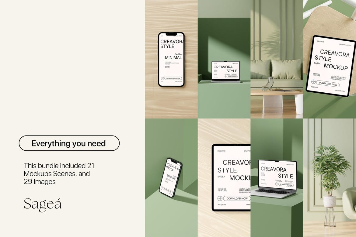  Sagea - Minimal Photo & Mockup