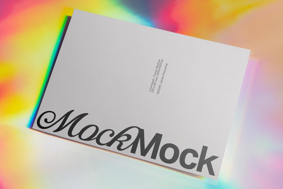 Branding Stationery Mockup Bundle 'Iridescence' - 6 Stationery Mockups