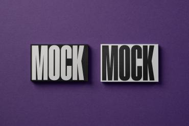 Business Cards Mockup 'Purp'