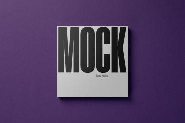 Square Card Mockup 'Purp'