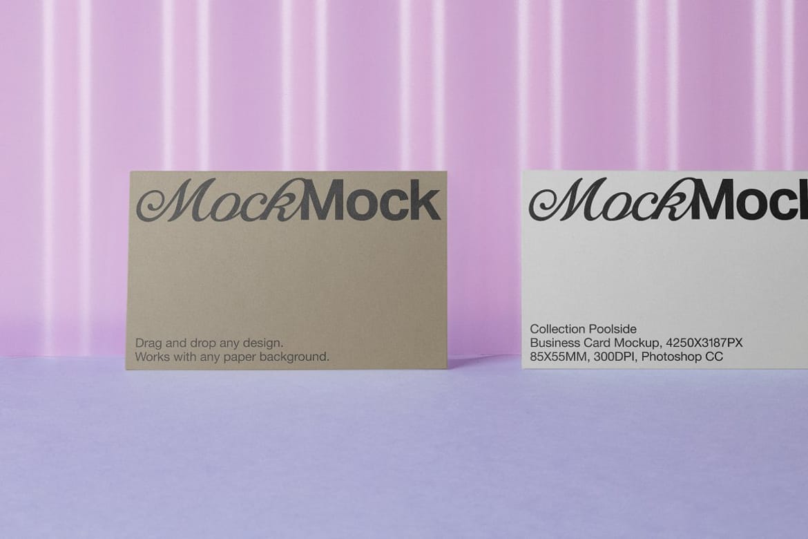 Business Card Mockup 'Poolside'