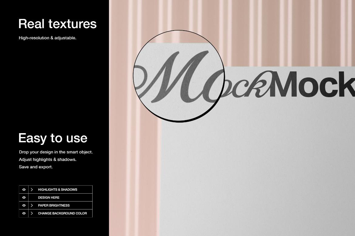 Ticket / Invitation Card Mockup 'Poolside'