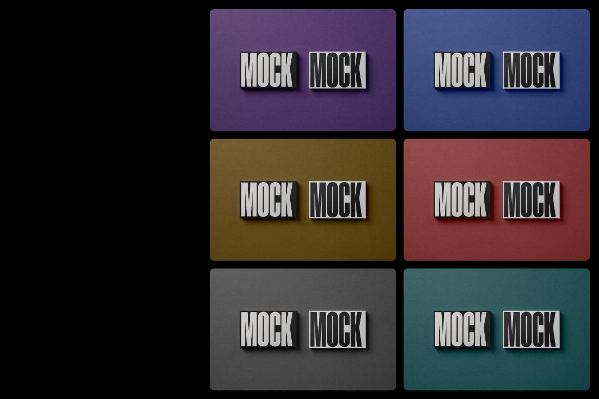 Business Cards Mockup 'Purp'