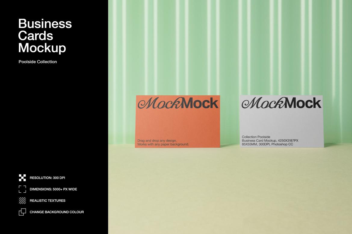 Business Card Mockup 'Poolside'