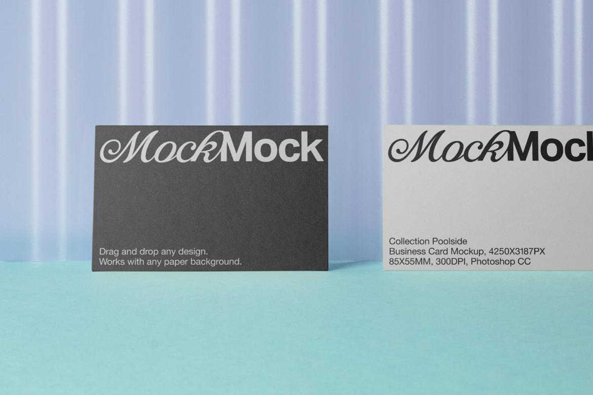 Business Card Mockup 'Poolside'