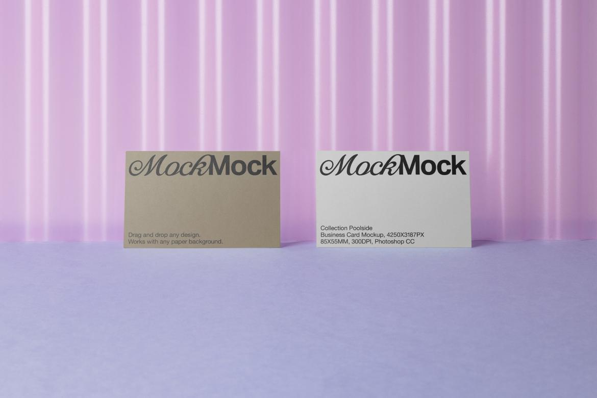 Business Card Mockup 'Poolside'