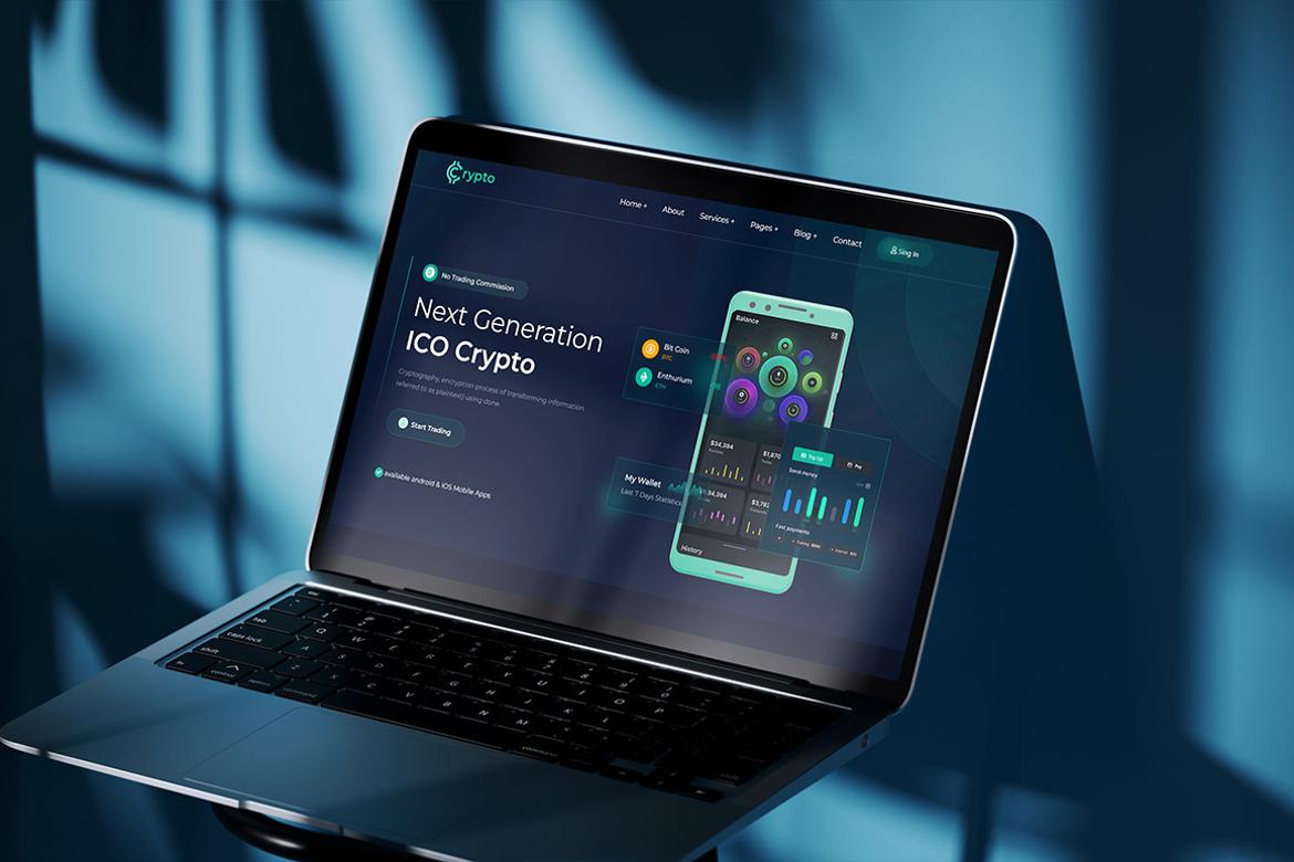 Laptop Device Branding Mockup