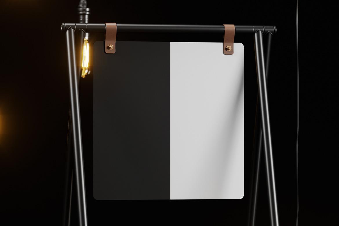 A-Frame Sign Stand Mockup