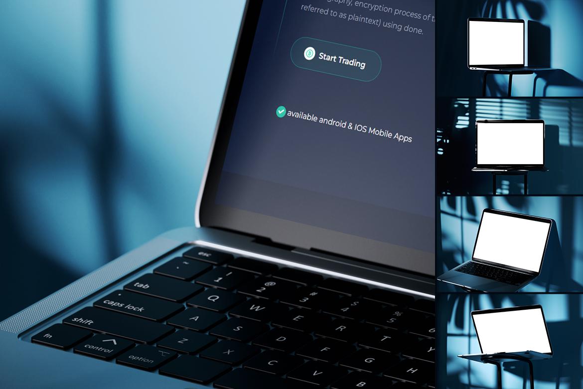 Laptop Device Branding Mockup