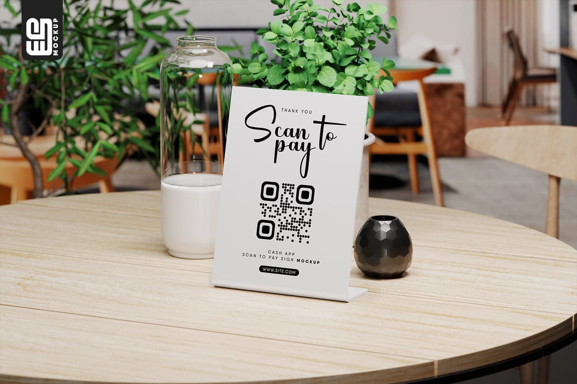 Table Sign Mockups
