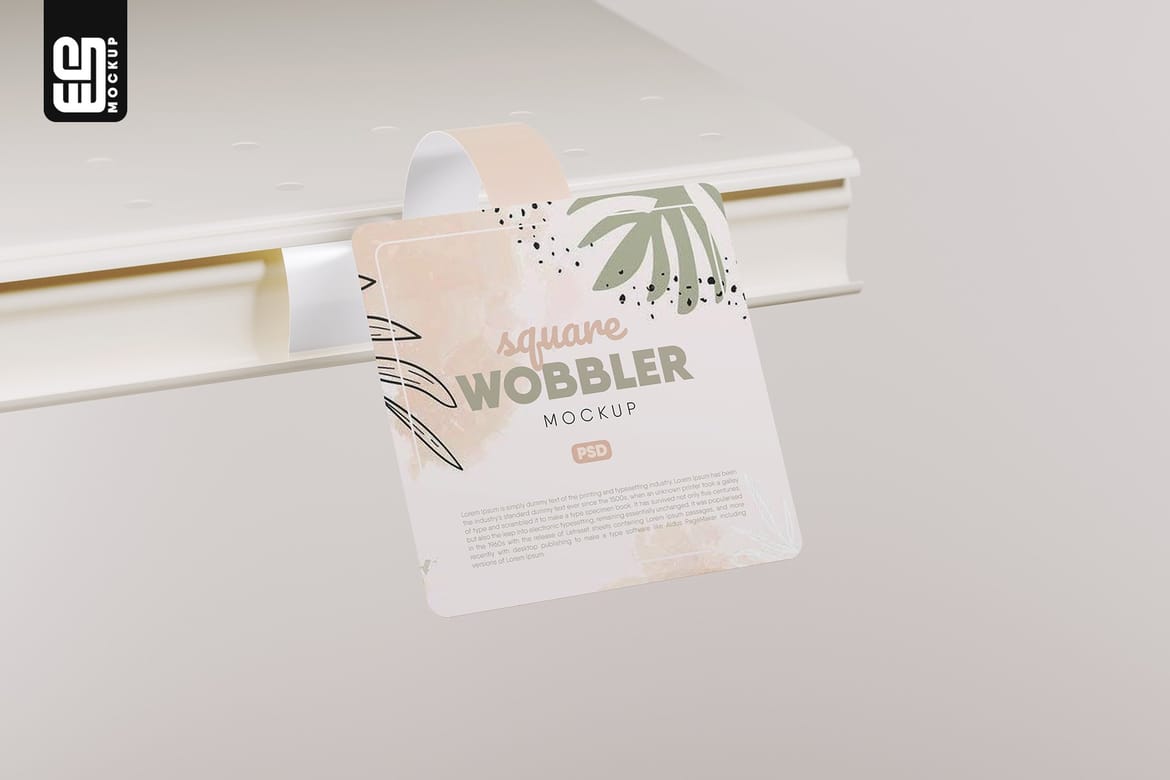 Shelf Wobbler Mockup