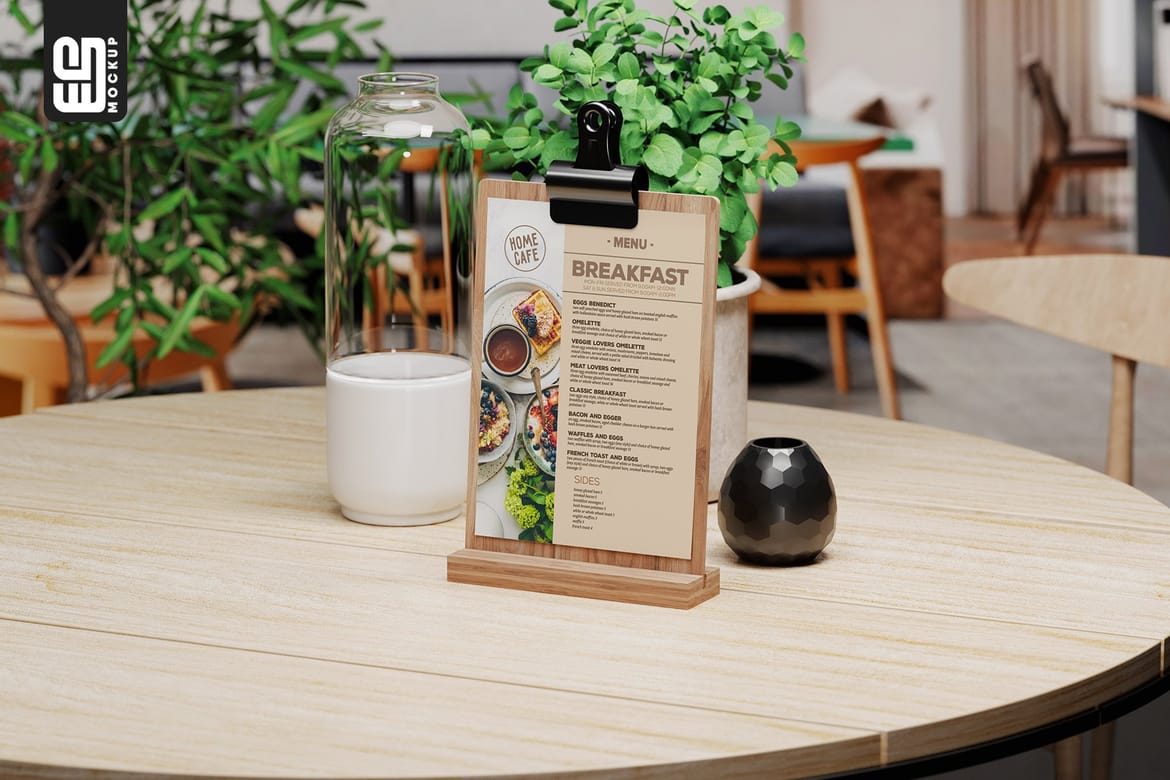 Table Sign Mockups