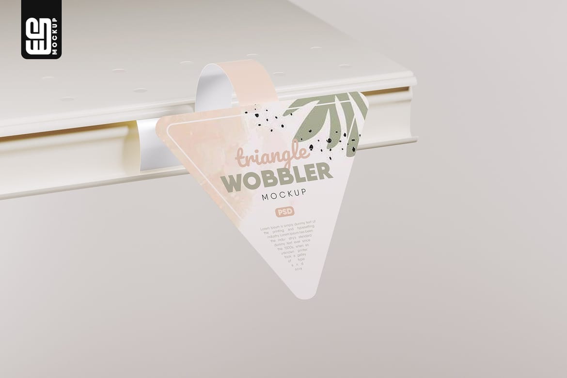 Shelf Wobbler Mockup