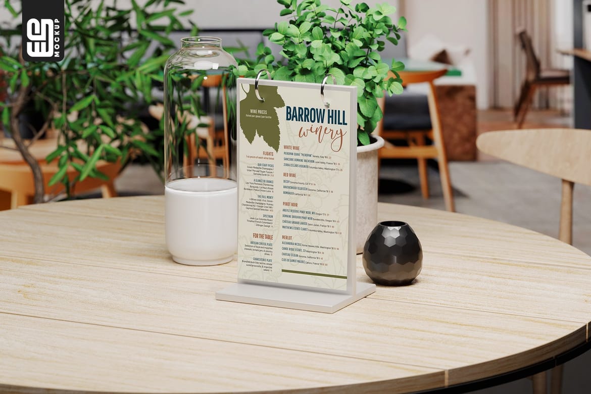 Table Sign Mockups