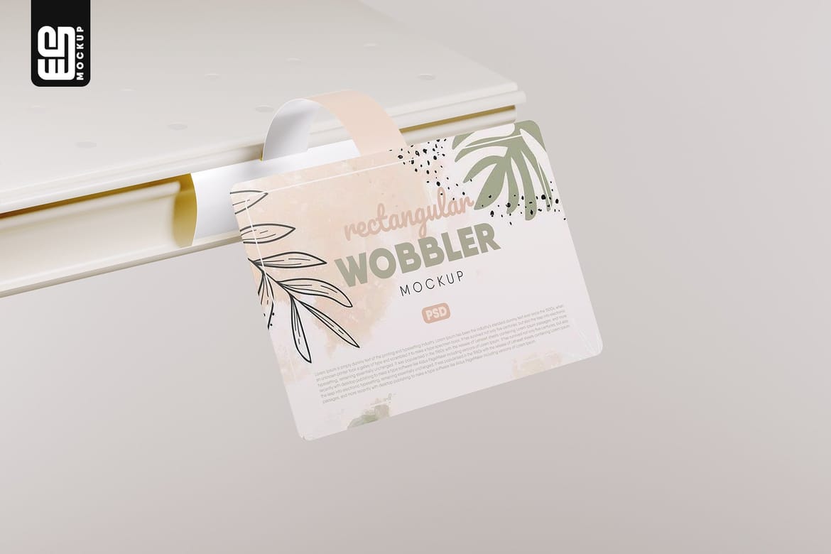 Shelf Wobbler Mockup