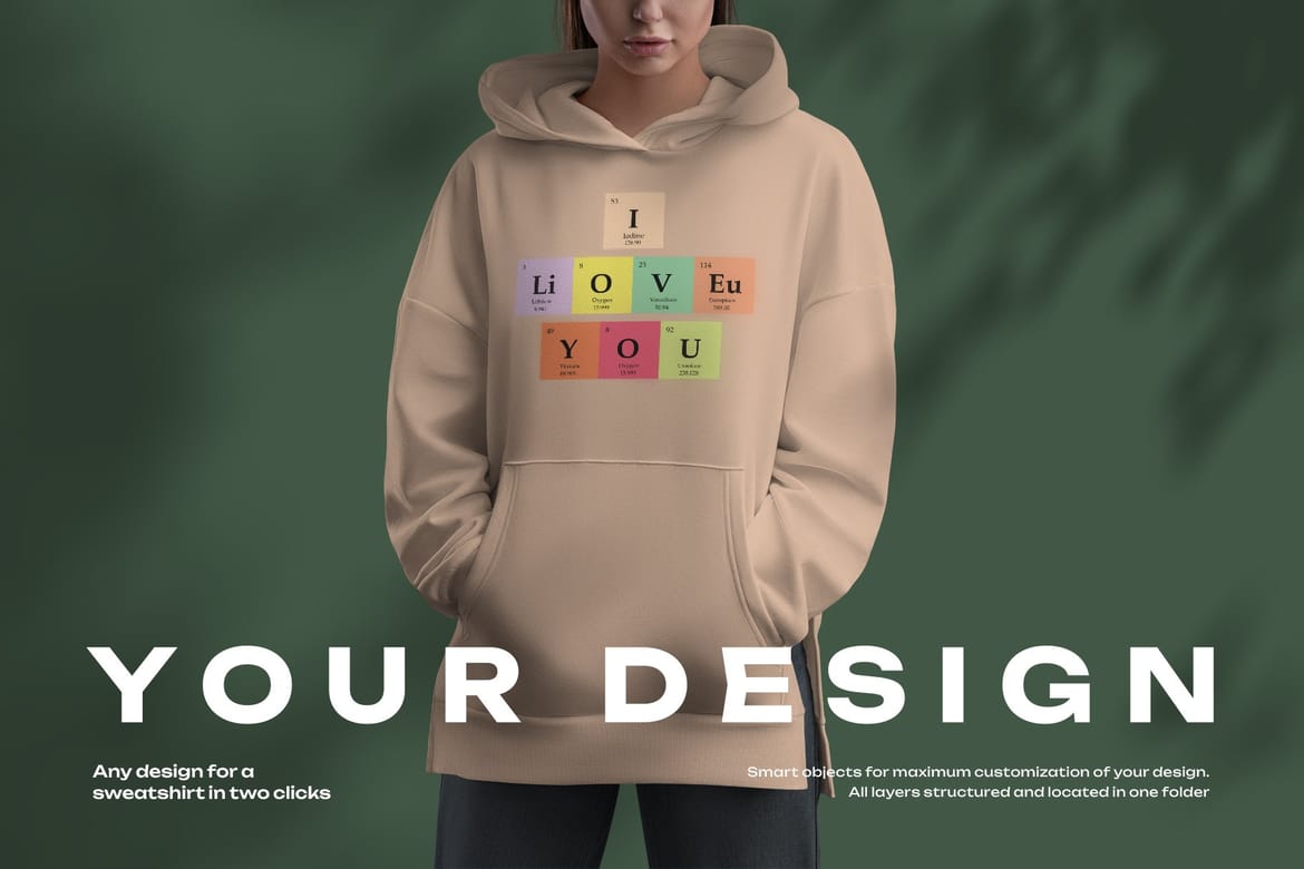 Oversize Long Hoodie Mockup Kit
