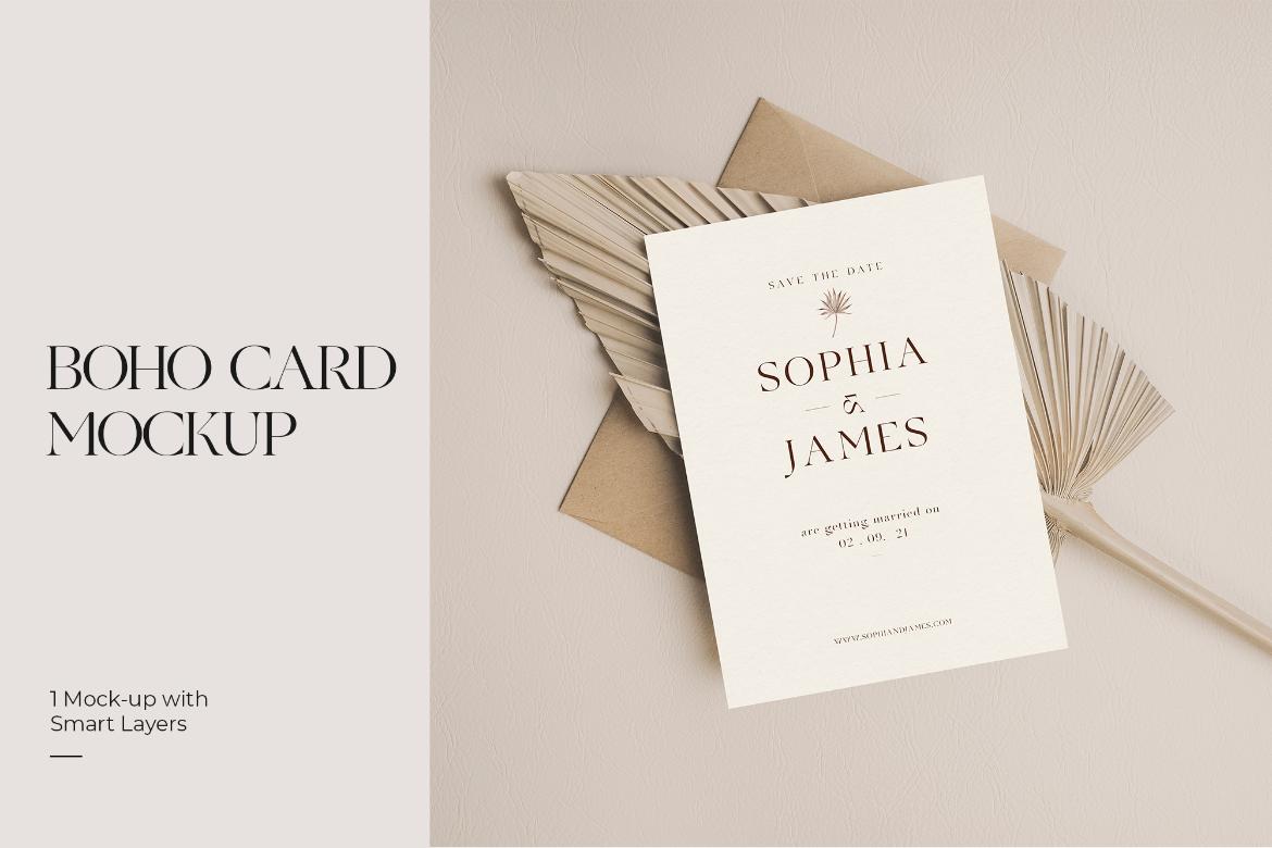 Boho Card Photo Mockups #01