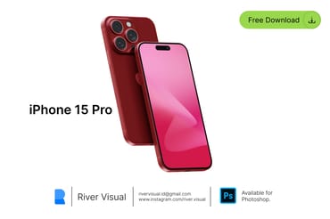 Free iPhone 15 Pro Concept Mockup