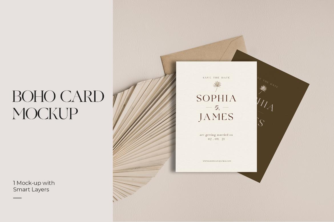 Boho Card Photo Mockups #03