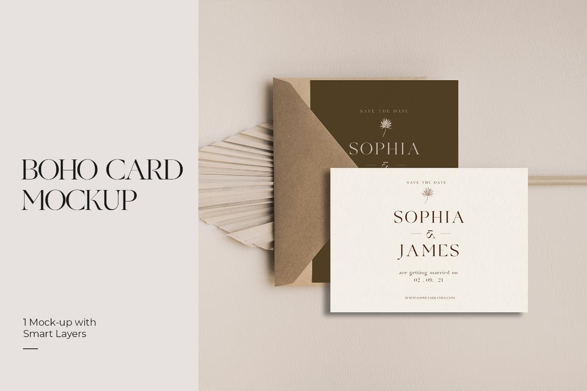 Boho Card Photo Mockups #04