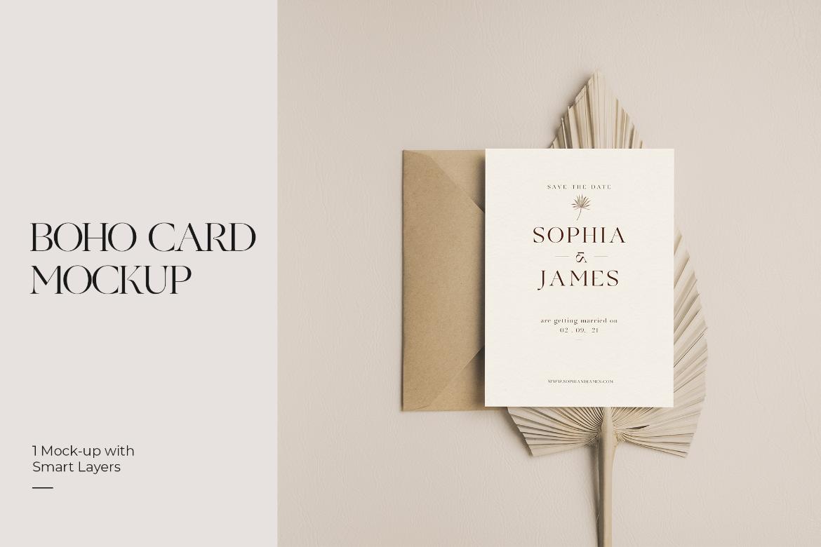 Boho Card Photo Mockups #02