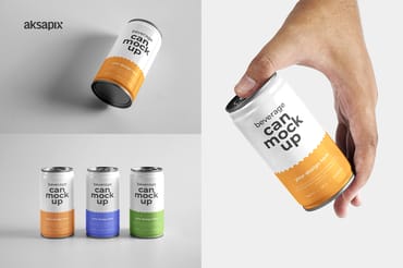 Beverage Can Mockup