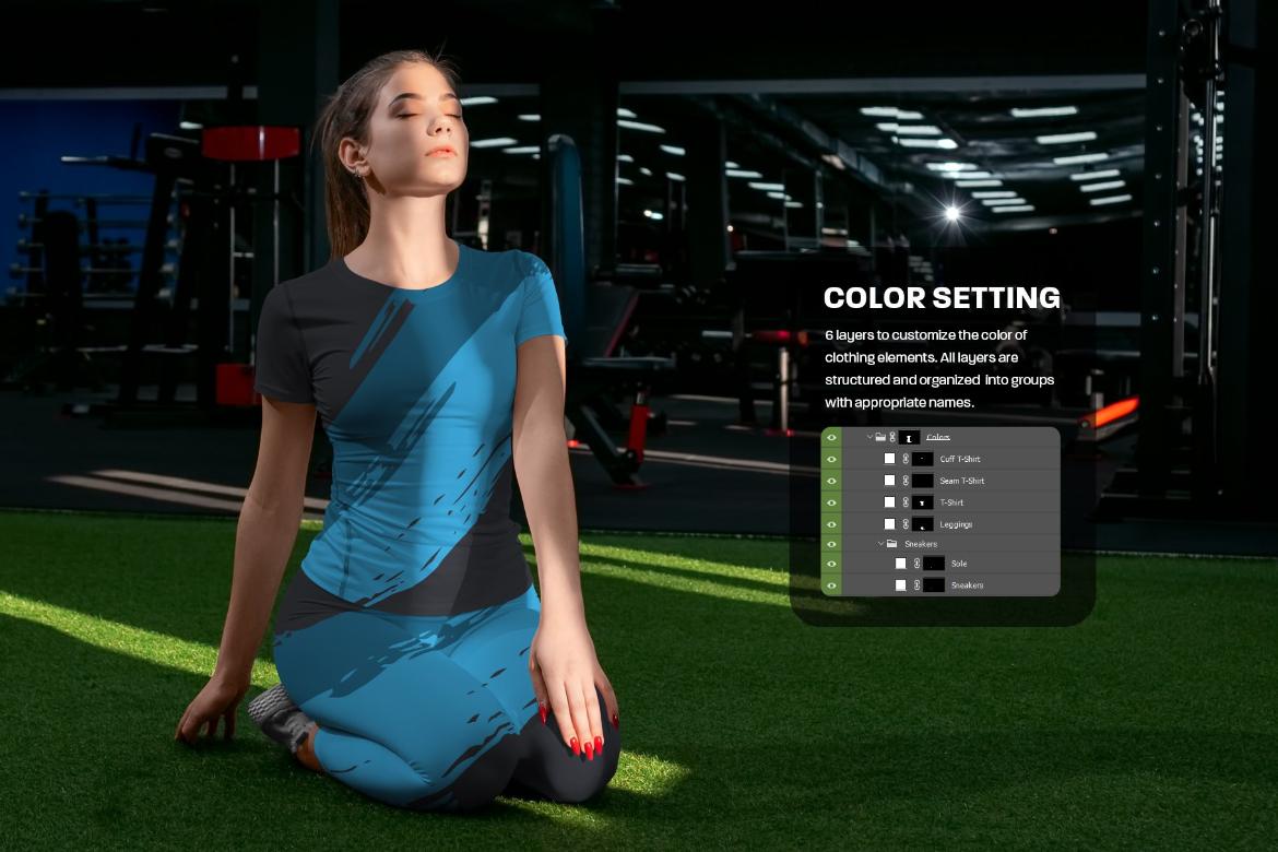 Sport T-Shirt and Leggings Mockups