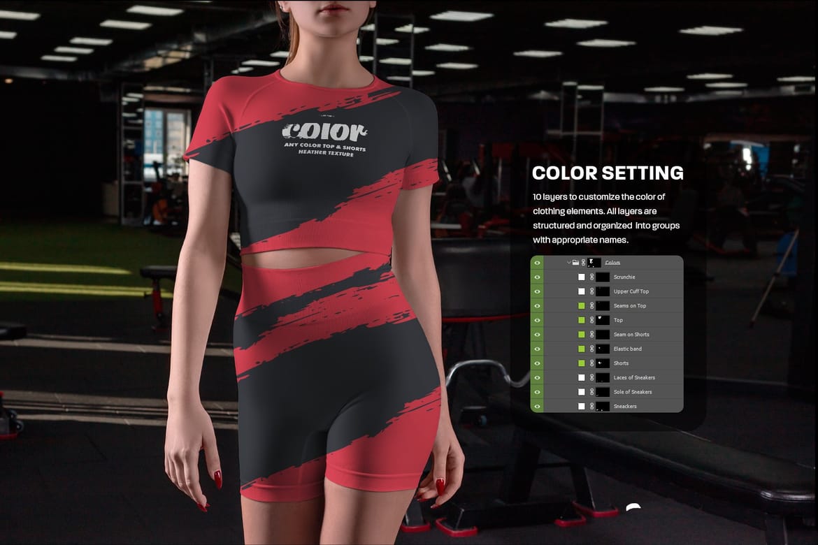 Sport Top and Shorts Mockups