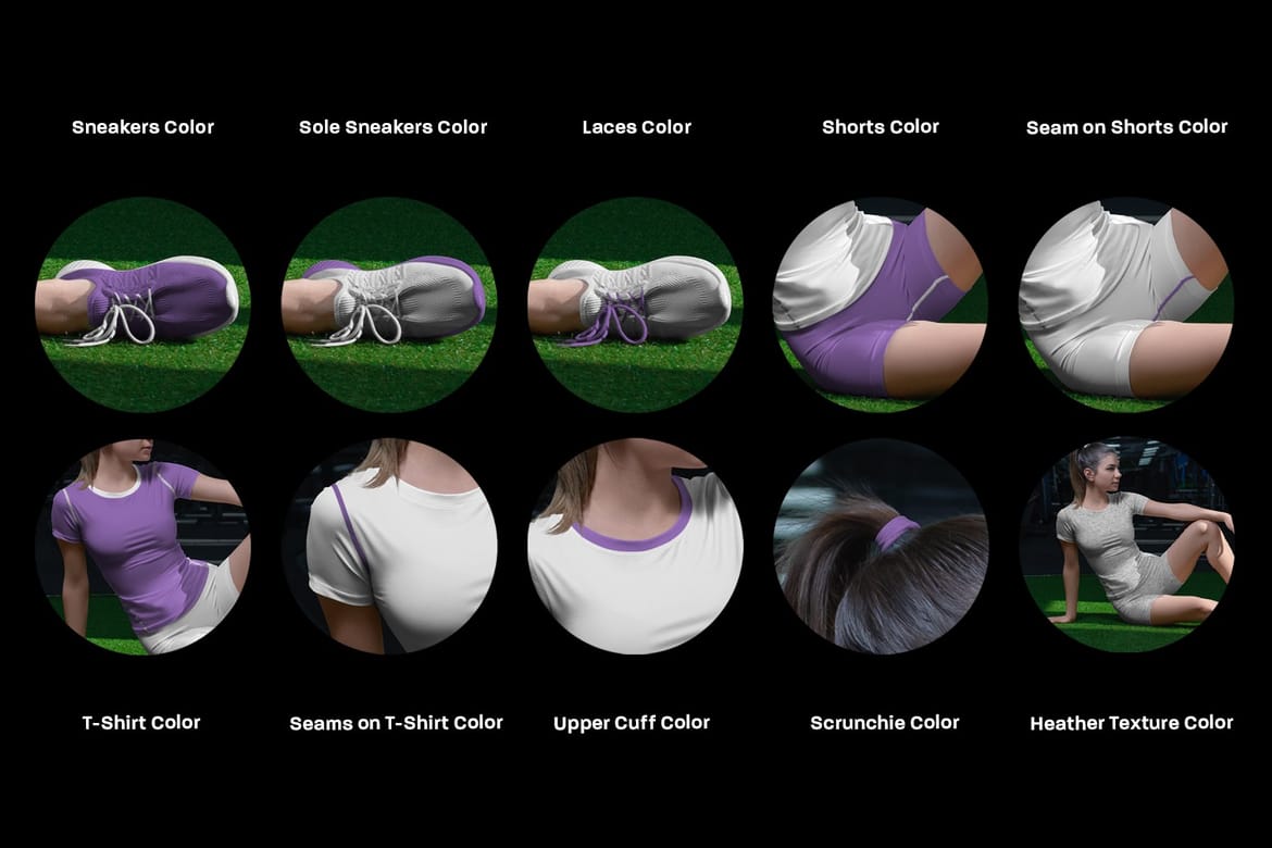 Sport T-Shirt and Shorts Mockups