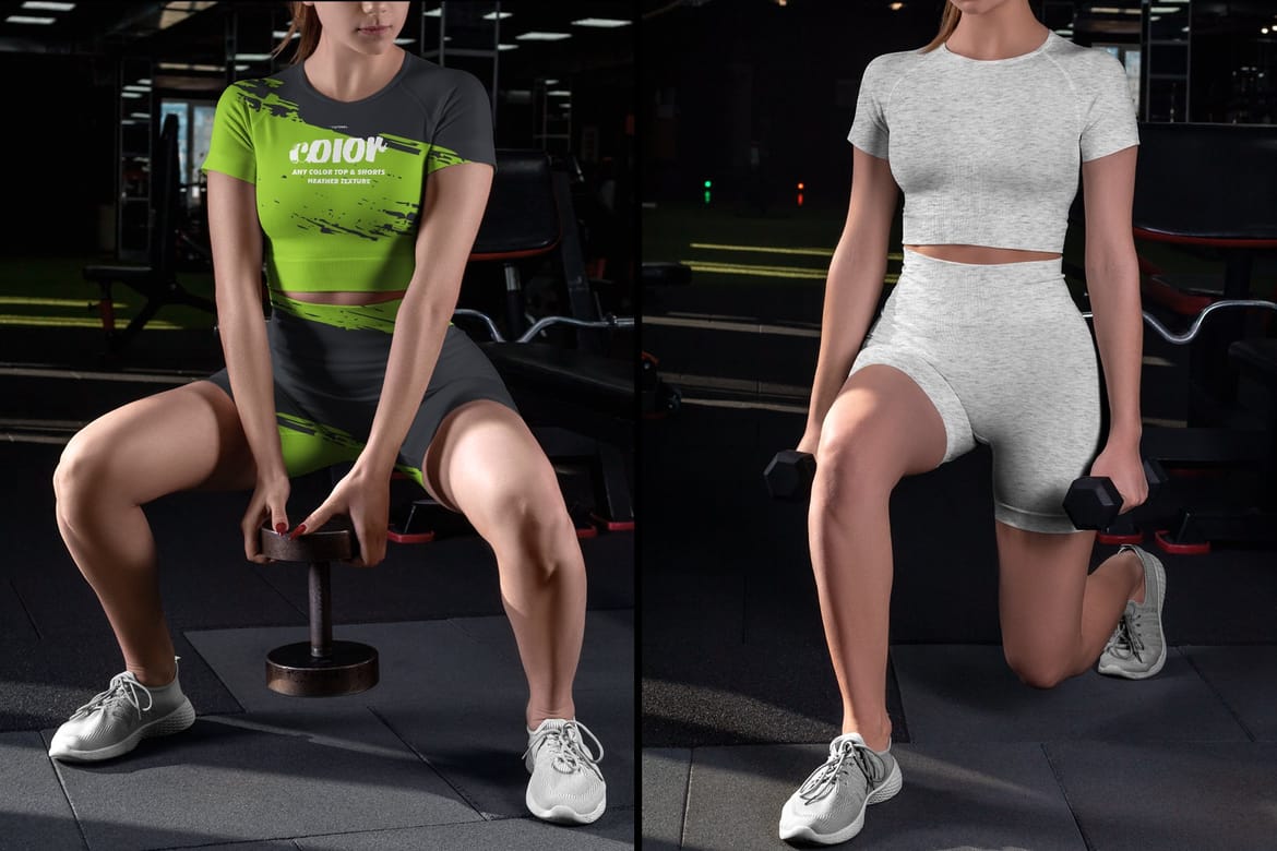 Sport Top and Shorts Mockups