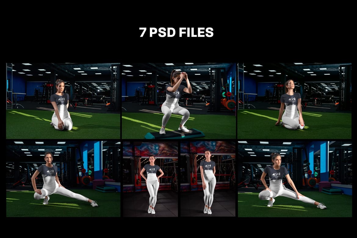 Sport T-Shirt and Leggings Mockups