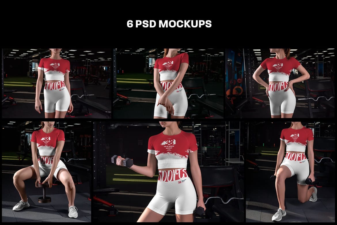Sport Top and Shorts Mockups