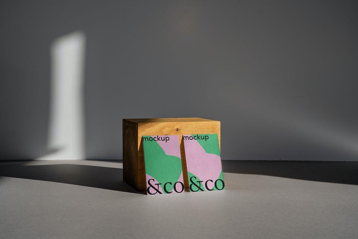 Business Cards Mockup Scene 02