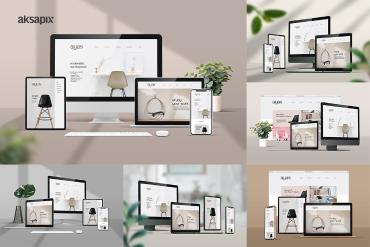 Responsive Screen Mockup 1