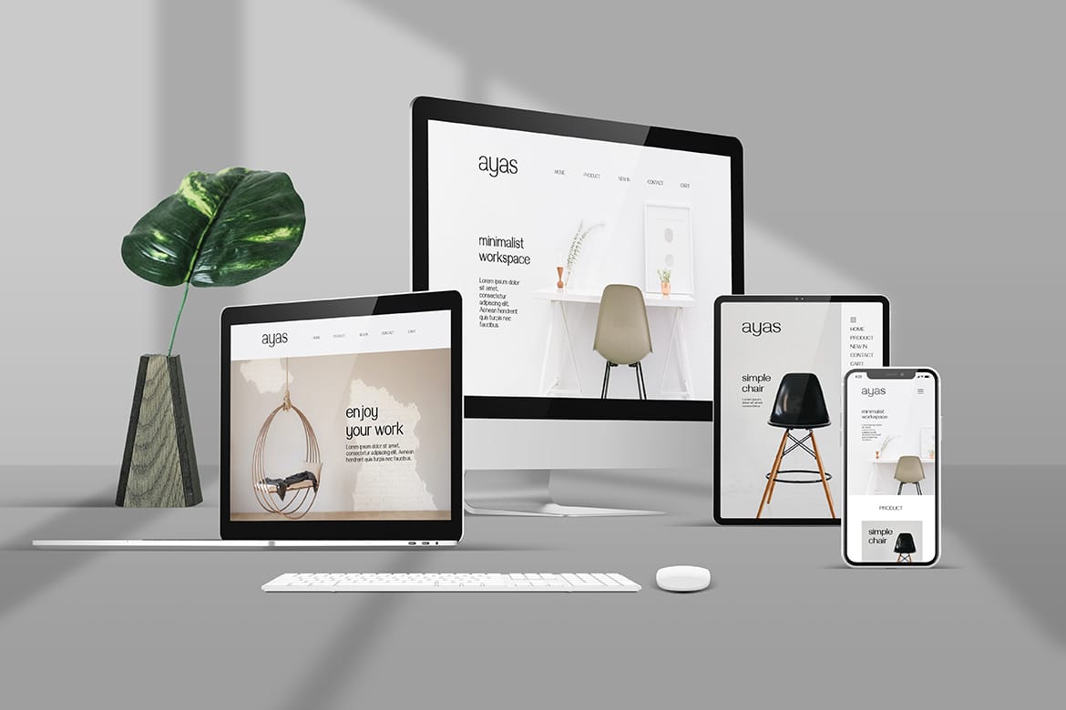 Responsive Screen Mockup 1