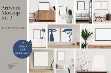 Artwork Frame Mockup Photo Bundle 2