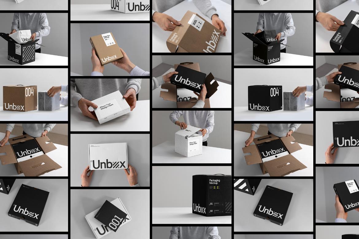 12x Unboxing Mockup Bundle
