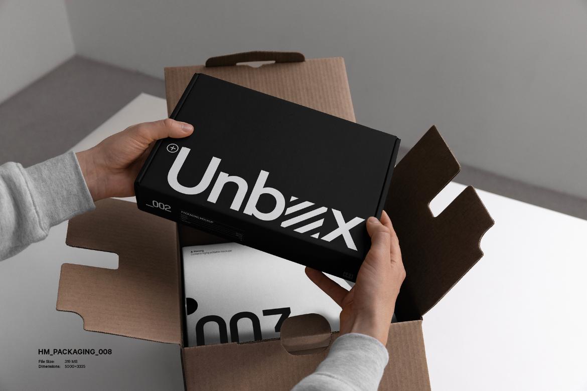 12x Unboxing Mockup Bundle