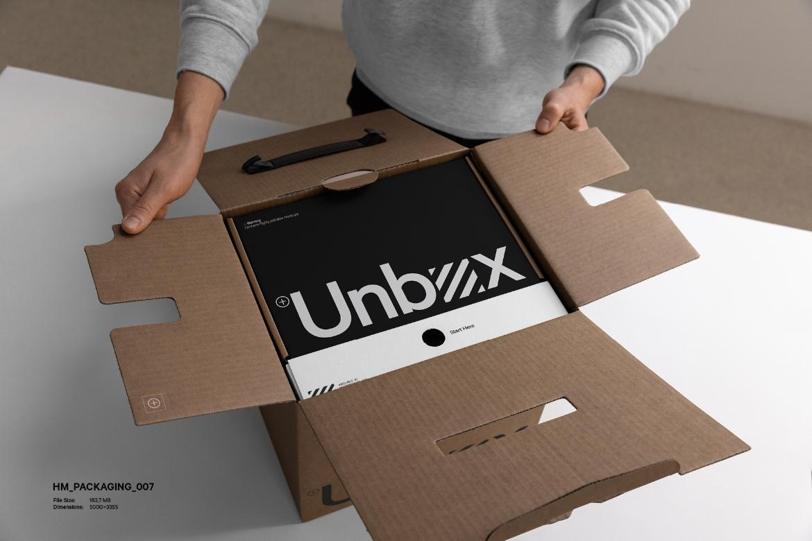 12x Unboxing Mockup Bundle